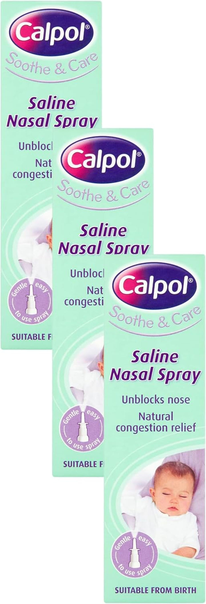Saline Nasal Spray (1 X15Ml),  Decongestant Nasal Spray for Blocked Nose Relief, Non-Medicated Treatment to Wash Away Mucus, Suitable for All Ages
