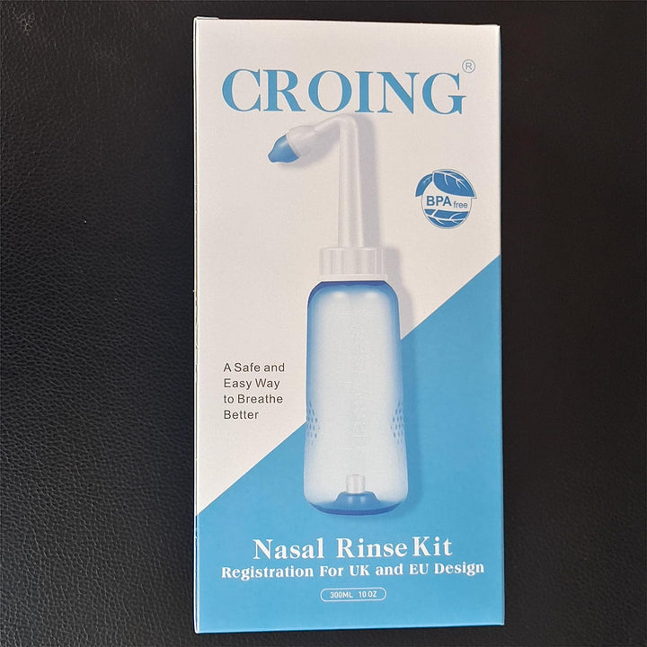 𝙎𝙞𝙣𝙪𝙨 𝙍𝙞𝙣𝙨𝙚 - 80 X Sinus Rinse Mix + 1X Nasal Wash Bottle (300Ml), Nasal Rinse Sachets Kit, Neti Pot Salt, Nasal Irrigation,Nasal Douche,Sinus Relief,Neti-Pot