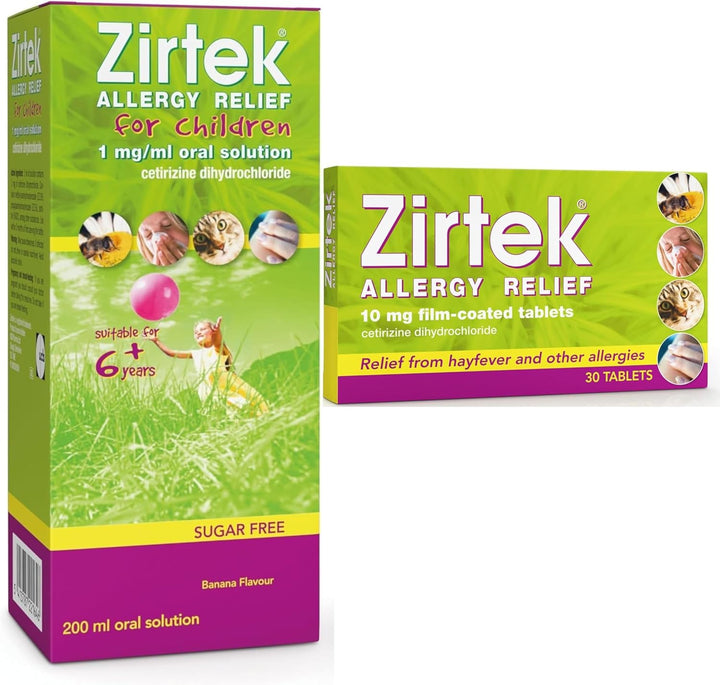 Allergy Relief Antihistamine Tablets | 30 Allergy Tablets 10Mg| Hayfever, Dust, Pets, and Hives | Cetirizine Antihistamine Tablet | Relieve Allergic Symptoms | Adults and Children over 6 Years