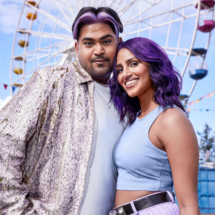 Schwarzkopf  Urban Metallics Vibrant, Long Lasting, Permanent Purple Hair Dye, Infused with Coconut Oil for Shiny Hair - Amethyst Chrome U69