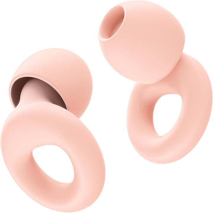 Ear Plugs for Noise Reduction–Super Soft, Reusable Hearing Protection in Flexible Silicone for Sleep, Noise Sensitivity & Flights-8 Ear Tips in Xs/S/M/L–27Db Noise Cancelling–Light Blue