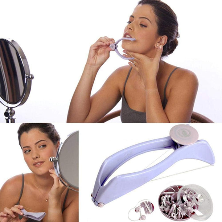 Threading Hair Removal, Face Epilator, Manual Portable Epilator, Hair Removal Threading Tools, Face Razors for Women, Upper Lip Hair Remover, for Women or Men Face Hair Removing Eyebrows Face