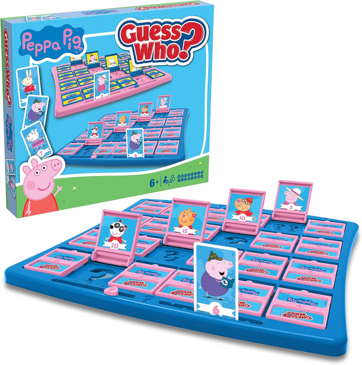 Peppa Pig Guess Who? Board Game Including Peppa, Mummy Pig, George, Daddy Pig Easy to Set Up, Gift for Ages 6 Plus