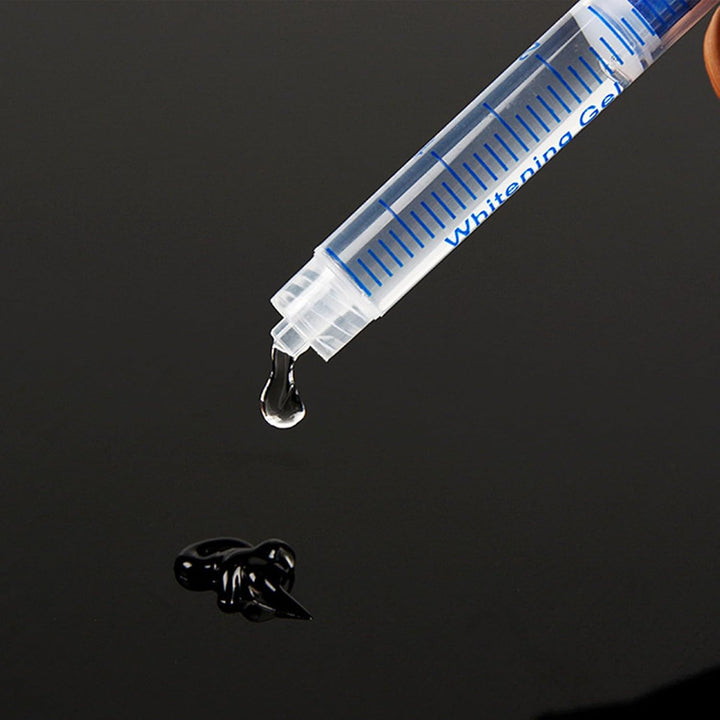 35% Whitening Gel Refills with LED Light and Mouth Trays - 10 PCS 3ML Teeth Gel - Oral Bleaching Treatment