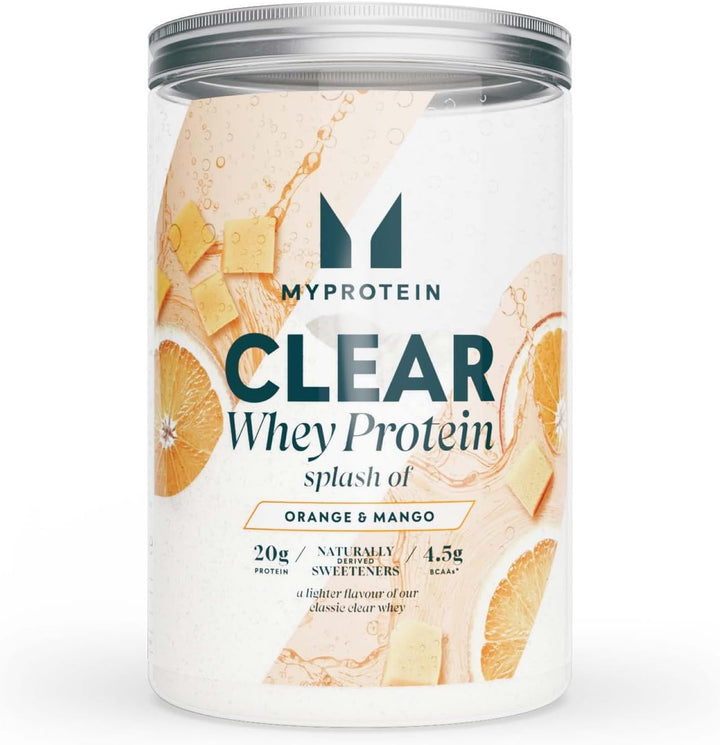 Clear Whey Protein Isolate Powder - Peach Tea - 488G - 20 Servings - Cool and Refreshing Whey Protein Shake Alternative - 20G Protein and 4G BCAA per Serving