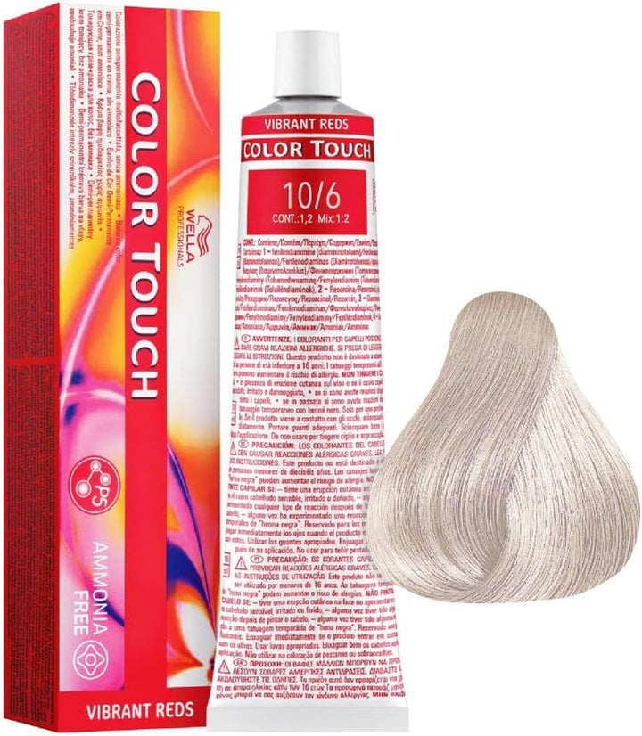 Wella Colour Touch Demi-Permanent Hair Colour, No. 6/0 Dark Blonde, 0.13601 Kg