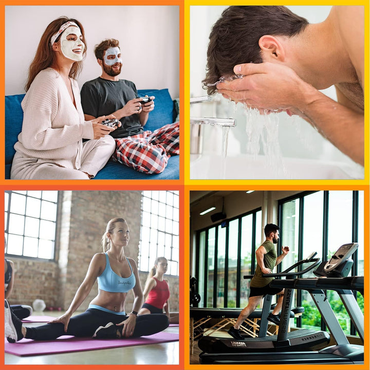 Mens Hair Band Sports Hair Bands Men, Non-Slip Sports Fashion Headband, Metal Hair Band Men, Hair Hoop Outdoor Sports, Weddings and Daily Wear (6 Pcs)