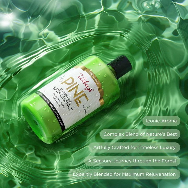 Pine Bath Essence - Invigorating and Relaxing Bath Additive with Essential Oils of Pine Needles and Capsicum for Muscle Soothing Relaxing Bath Time, 500Ml