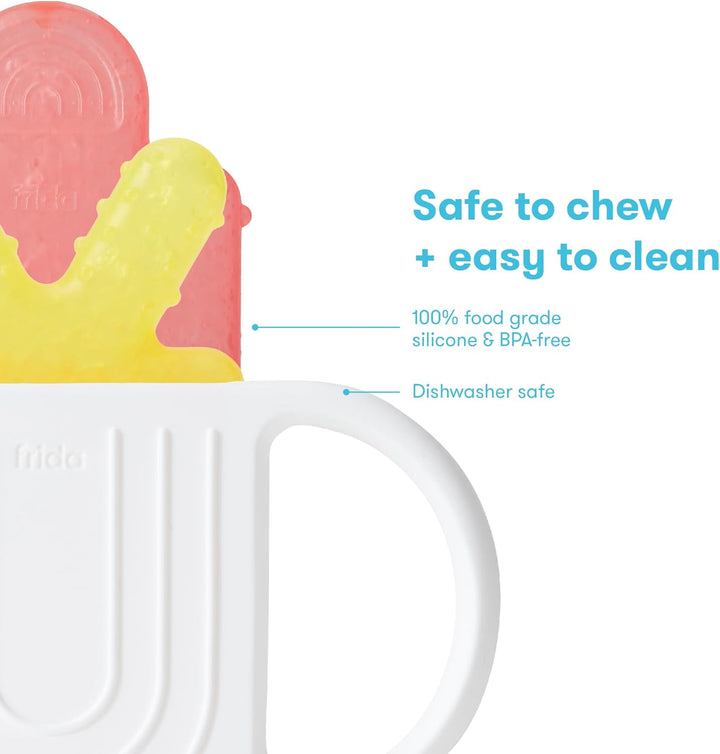 Teething Relief Not-Too-Cold-To-Hold Baby Teether: 4-In-1 Teether Toy, Bpa-Free Silicone Teething Toy