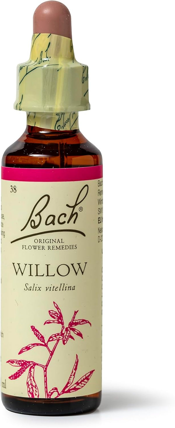 Bach Original Flower Remedies (Willow) Find Joy & Hope, Forgive & Forget, Emotional Wellness, Natural Flower Essence, 20Ml