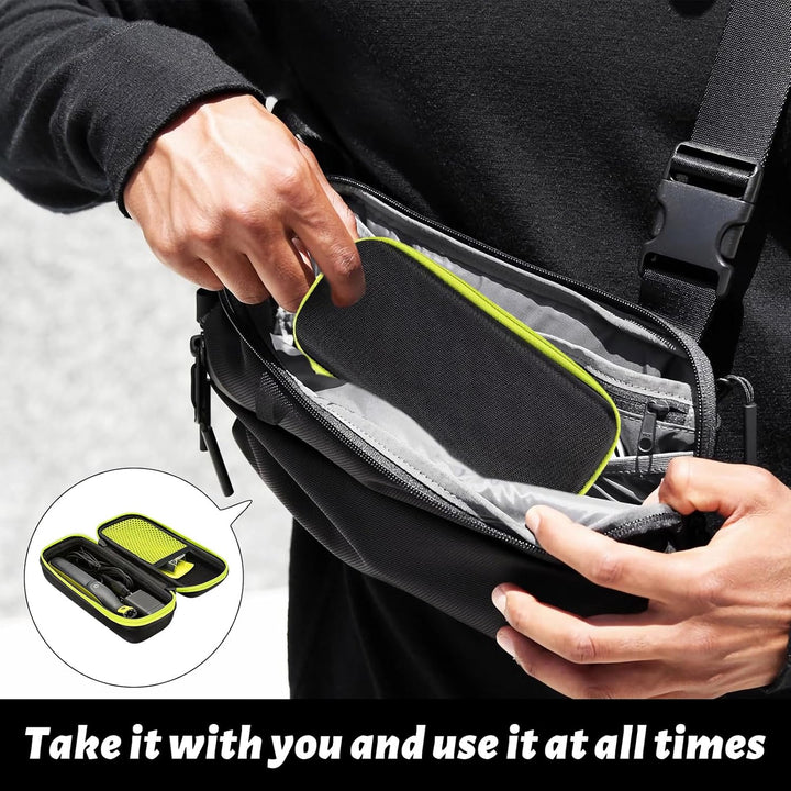 For Philips One Blad Case, Hard Travel Case for Philips, Shaver Carrying Case, Waterproof Razor Storage Case for Philips Norelco One Blad 360/Pro, Hatteker, Wahl, Braun Series 3/5/7/9