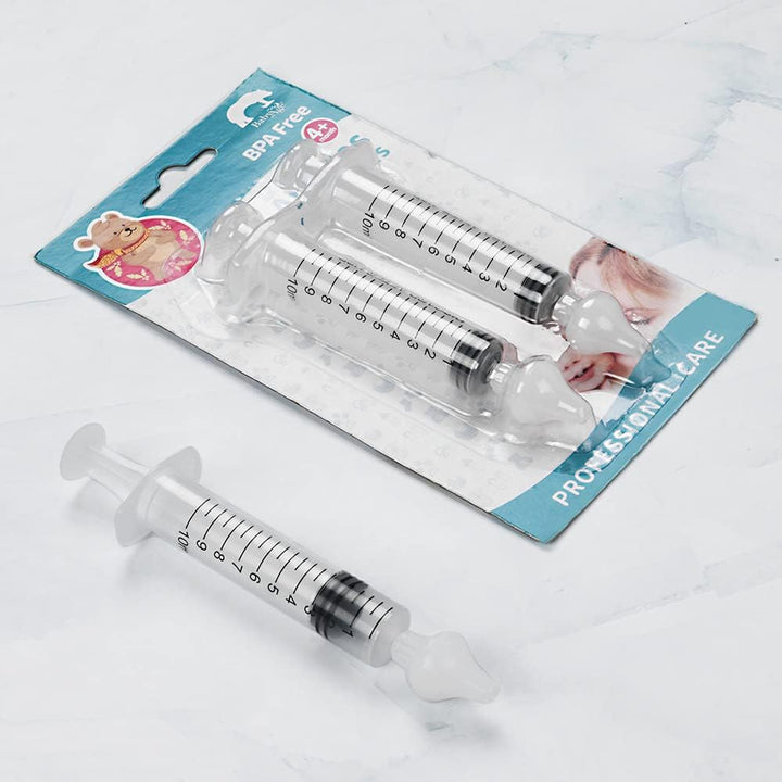 Nasal Aspirator, 4Pcs Baby Nasal Aspirator, Nose Cleaner Nasal Irrigator for Newborns Toddlers, Safe Nose Cleaner with Cleanable & Reusable Silicone Nasal Suction Tip