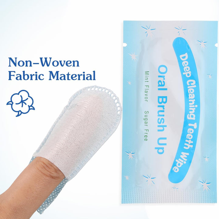 Babywipes Baby Finger Toothbrush Gauze Dental Finger Brush Oral Hygiene Cleaning Wipes 20Pcs Infant Toddler Training Teething Tools Baby Wips