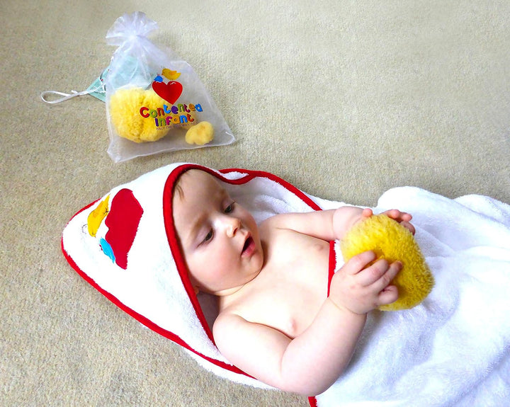 Real Sea Sponges for Babies - 6 Pk Bath Care Set, Gentle, Kind on Skin, for Bathing Washing Body Eyes, Ears Nose, Also for Newborn Toddler Kids; Baby Shower Spa Gift by