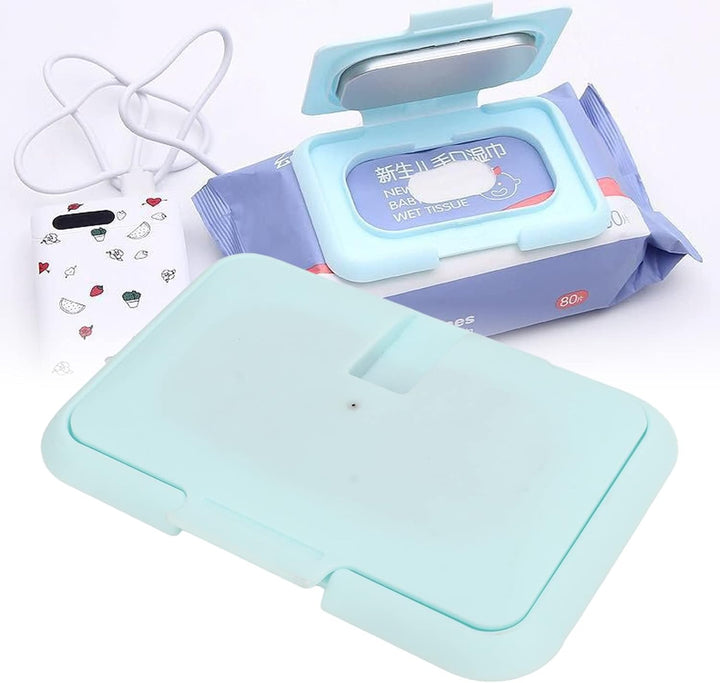 Portable Baby Wipes Dispenser Warmer, Ultrathin Heating Element, Constant Temperature Moist & Warm Wipes Holder for Babies, White