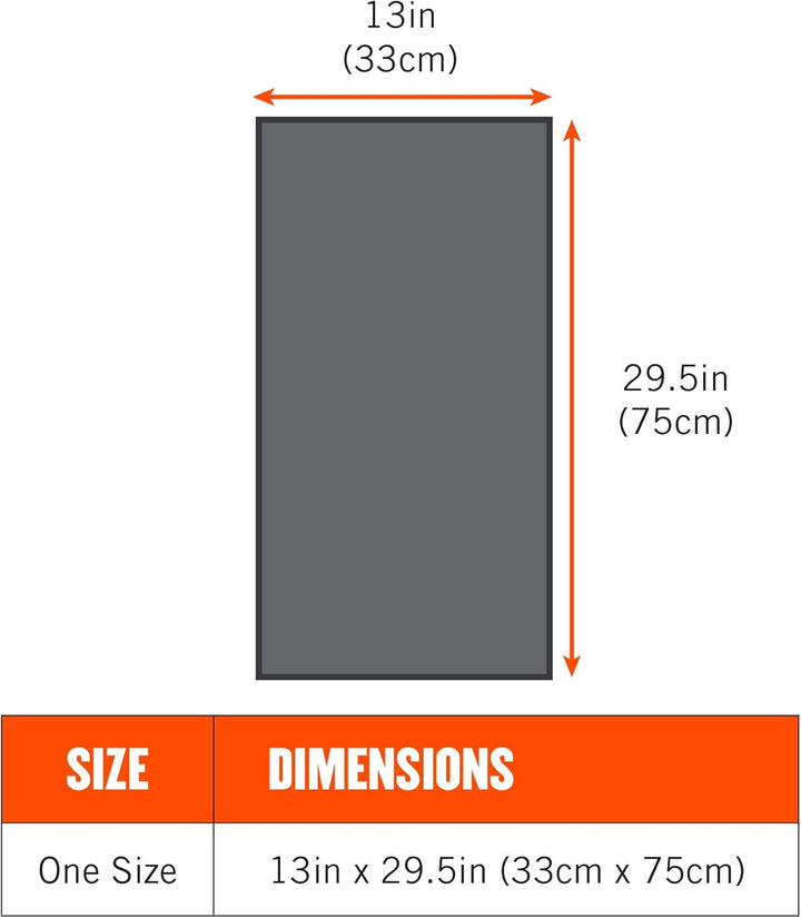 Chill-Its Evaporative Cooling Towel, Orange, One Size