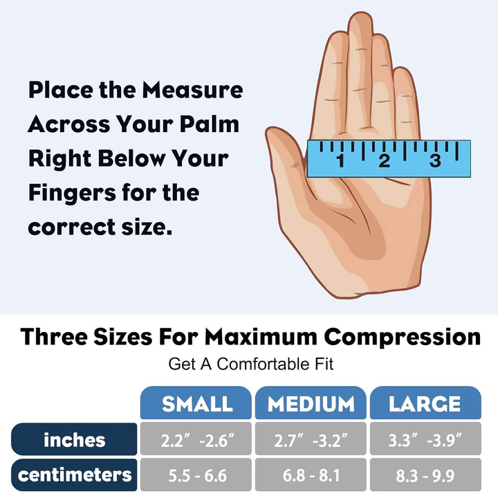 2 Pairs Compression Gloves for Women and Men, Bamboo Arthritis Fingerless Gloves for Pain Relief