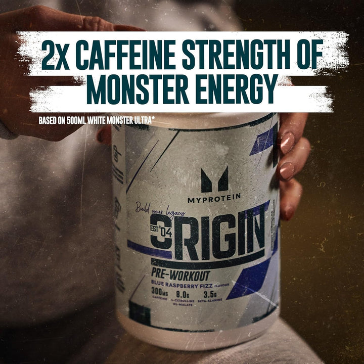 Alpha Pre-Workout Powder with Beta Alanine and Caffeine - Blue Raspberry - 600G