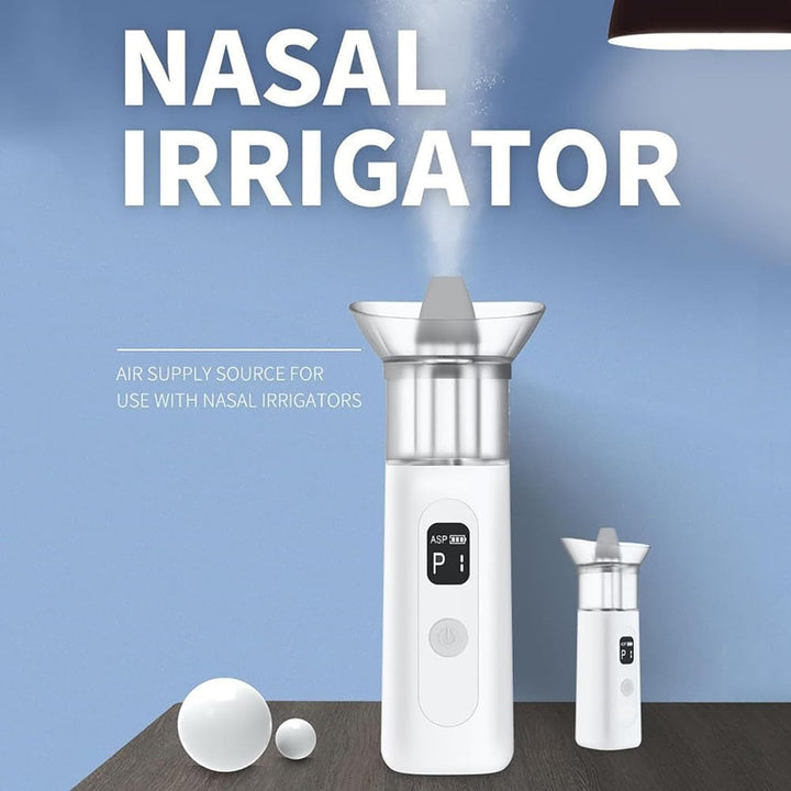 Portable Electric Nasal Irrigator, Sinus Rinse Kit with 3 Modes, 120S Intelligent Timing, 15Ml Water Tank, Wastewater Auto-Recycling, for Sinusitis, Sneezing, Allergic Rhinitis