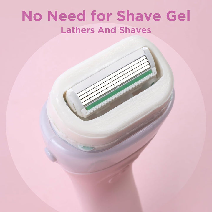 Intuition 2-In-1 Ultra Moisture Women’S Razor, Hair Removal, Touch of Shea Butter, Shavers for Routine Grooming, 1 Reusable Handle and 1 Refill Pack