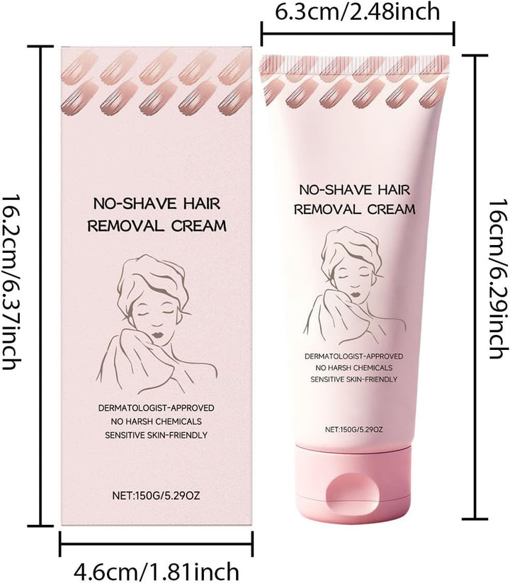 No Shave Hair Removal Cream, Suitable for Sensitive Skin, Fast and Gentle, Moisturizes and Nurtures Skin, Leaving It Soft and Protected after Hair Removal (2PC)