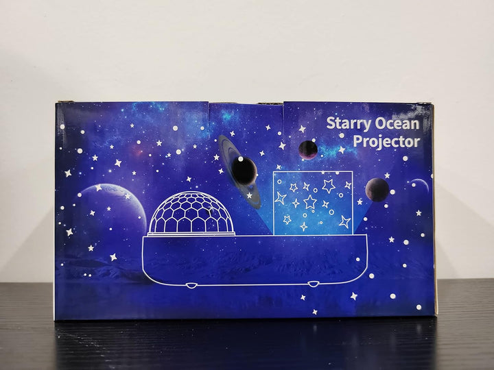 Ocean Projector Night Light, 360°Rotating Kids Night Light with 7 Films and Timer Sensory Lights, Bedroom and Ceiling Projector, Gifts for Children and Adults