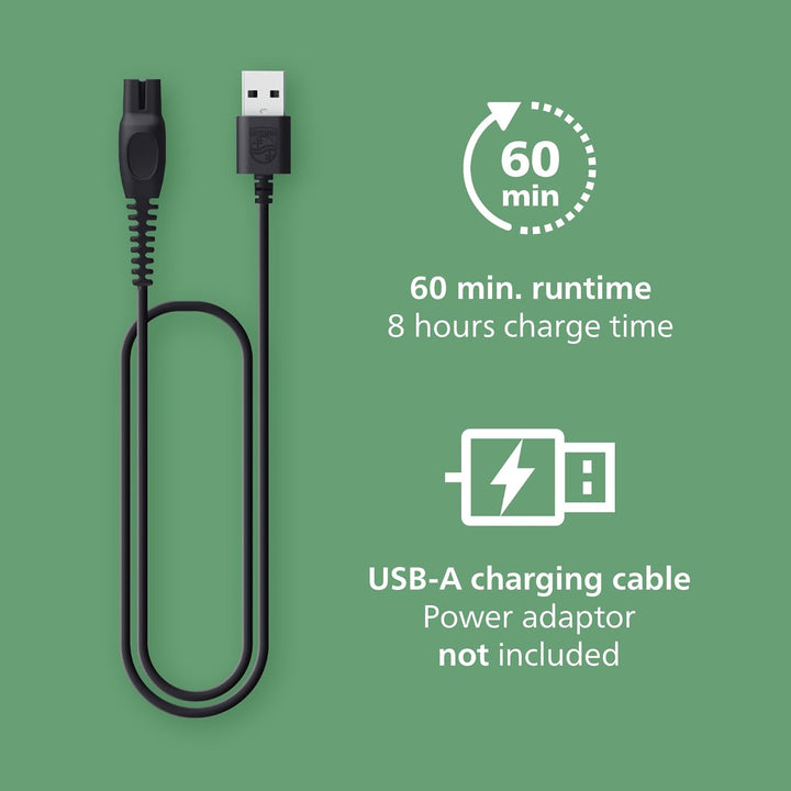 Multigroom 3000 Series All-In-One 7-Piece Trimmer - Shaver and Clipper for Face & Head, Self-Sharpening Skin-Friendly Blades, 10 Length Settings, Model MG3930/15