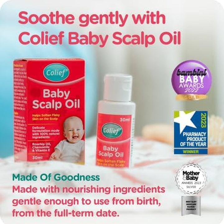 - Baby Scalp Oil - 30Ml - Soothing Moisturising Oil for Baby Scalp and Skin - Preventative of Itchy, Flaky, Dry, Damaged Skin and Cradle Cap.