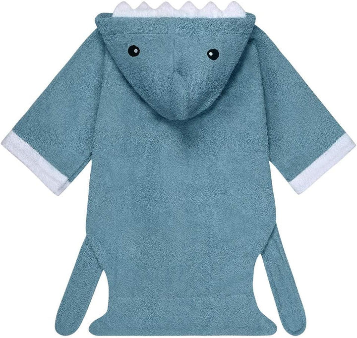 3D Animal Baby Bathrobe, Super Soft Flannel Hooded Bath Towel, Dressing Gown Sleepwear Gift for 0-3 Years Old
