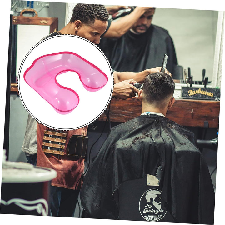 Plastic Neck Tray for Hairdressing Salon Perming and Dyeing Lightweight Hair Styling Sink with Grooved Design for Mess Hair Care Smooth Surface Shoulder Rest Cushion for DIY And