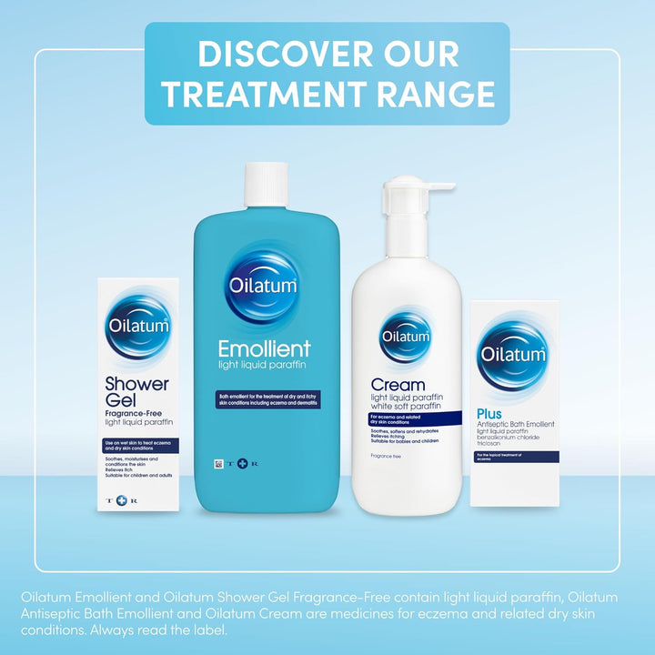 Emollient Bath Liquid for Eczema, Psoriasis and Dry Skin Conditions, Soothing Formula for Sensitive Skin, Hydrating Relief for Itchy, Irritated Skin, 1 X 500Ml