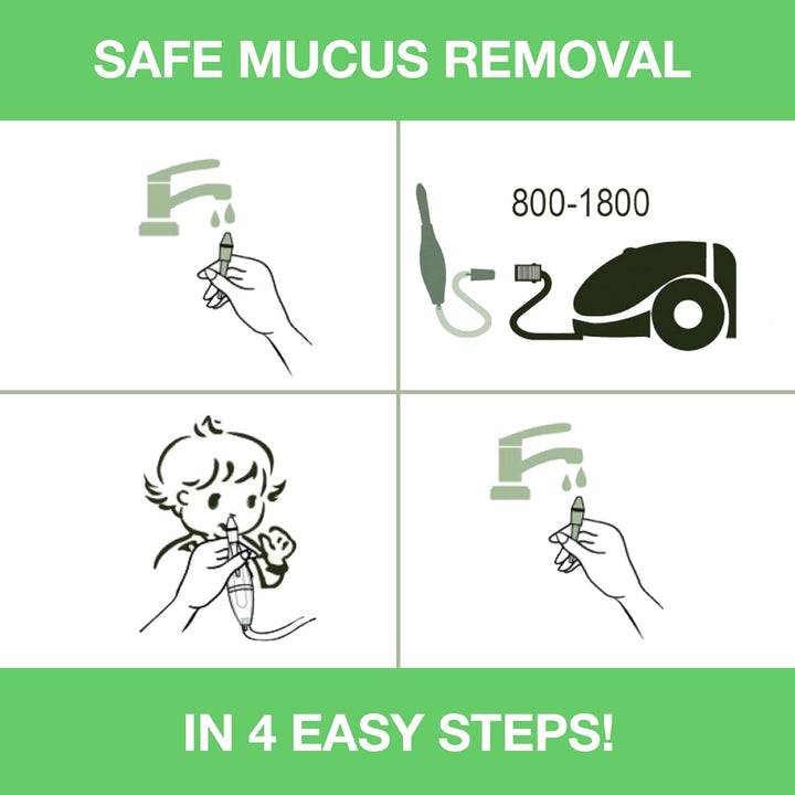 Arianna Baby Vac Nasal Vacuum Aspirator Suction Nose Cleaner with Cleaning Brush