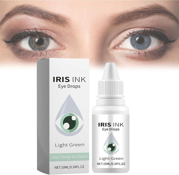 Eye Color Changing Drops,Change Eye Color Drops,Natural Eye Drops for Dry Eyes,Irisink Eye Drops,Fancy Drops Change Your Eye Color,Lighten & Brighten Your Eye Color (Green)