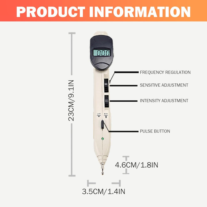 Electronic Acupuncture Pen 10 Level Adjustable Dry Needling Stimulator Energy Meridian Massage Pen