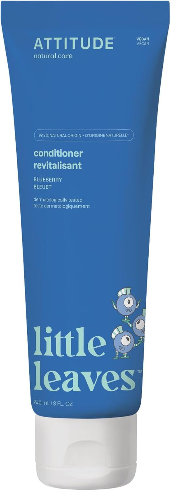 Hair Conditioner for Kids, Dermatologically Tested Products, Plant- and Mineral-Based Detangler, Vegan, Mango, 240 Ml