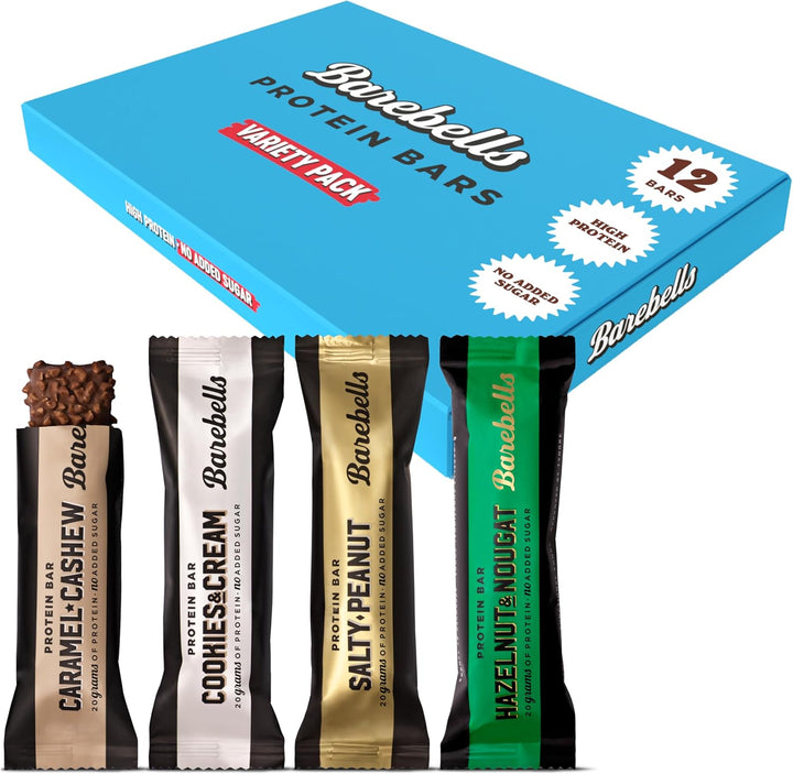 Soft Protein Bars | 16G Protein Healthy Snacks, Protein Snacks for Breakfast, Sugar Free Chocolate, Low Carb – 12 X 55G (Peanut Caramel)