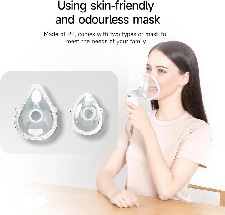 Portable Nebuliser Machine for Kids and Adults, Silent Mesh Nebuliser Ideal for Travel and Home Use（M105T）