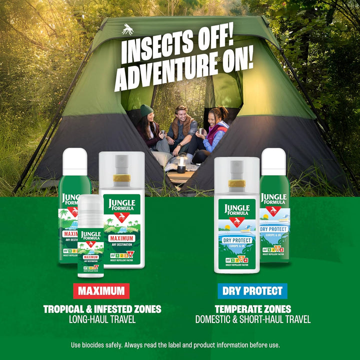 Maximum Strength Insect Repellent Roll on (50Ml - 50% DEET) - up to 12 Hour Protection against Mosquitoes, Ticks & Biting Insects - for Travel & Domestic Use