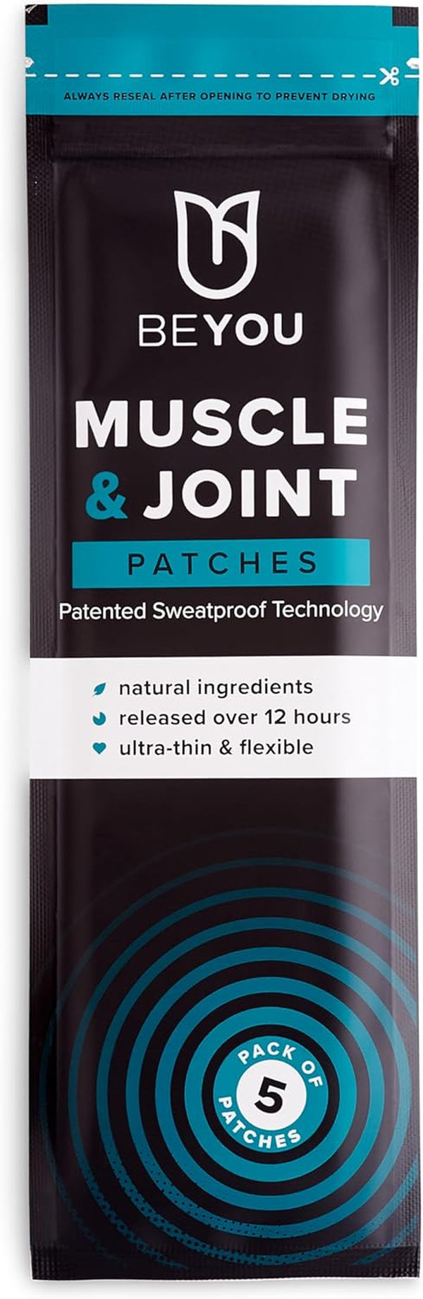 Muscle and Joint Pain Relief Patches - Back Pain, Sciatica, Arthritis, Knees, Neck and Shoulders - High Strength Natural Pain Relief - Patented Matrix of Menthol and Eucalyptus