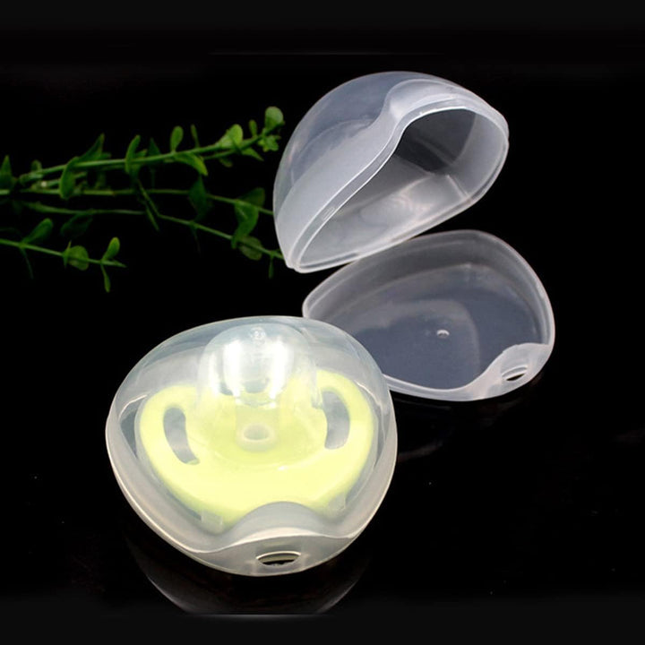 5Pcs Dummy Case, Transparent Pacifier Case Safe Bpa-Free Soother Pod Storage Box Nipple Shield Case for Travel and Home