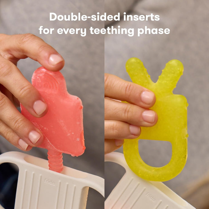 Teething Relief Not-Too-Cold-To-Hold Baby Teether: 4-In-1 Teether Toy, Bpa-Free Silicone Teething Toy