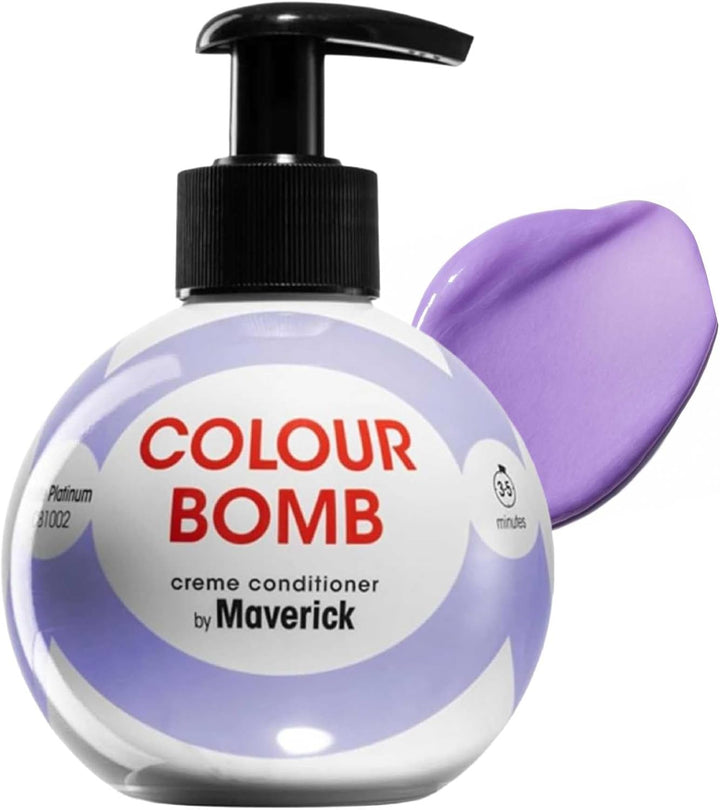 Colour Bomb Burgundy Hair Colour Depositing Conditioner 250Ml – Vibrant Gloss & Shine, Softening & Nourishing Colour Refresh Treatment, No Mix, Vegan, Ammonia & Peroxide Free