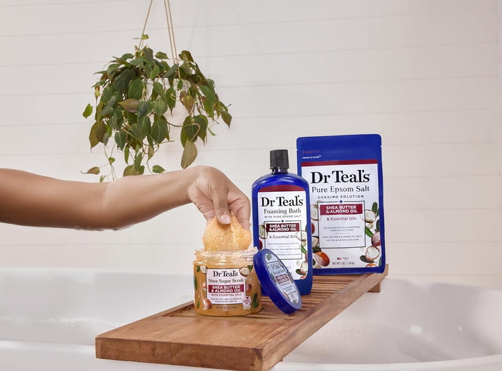 Foaming Bath with Pure Epsom Salt Shea Butter & Almond Oil with Essential Oils 1L