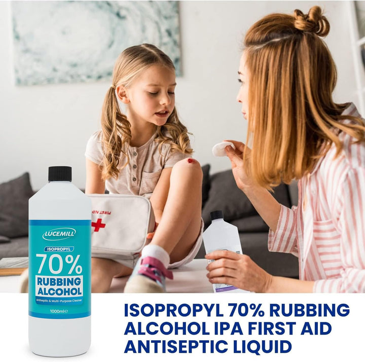 70% Rubbing Alcohol | 1 Litre | Super Strength IPA Surface Sanitiser | 70% Isopropyl Alcohol | Clear Liquid