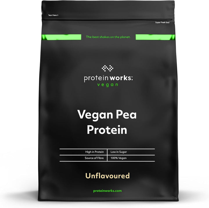 Protein Works - Vegan Soy Protein, Premium Soy Protein Isolate, Low Fat, No Added Sugar, 27G Protein, 100% Plant-Based Nutrition, Unflavoured, 33 Shakes, 1Kg