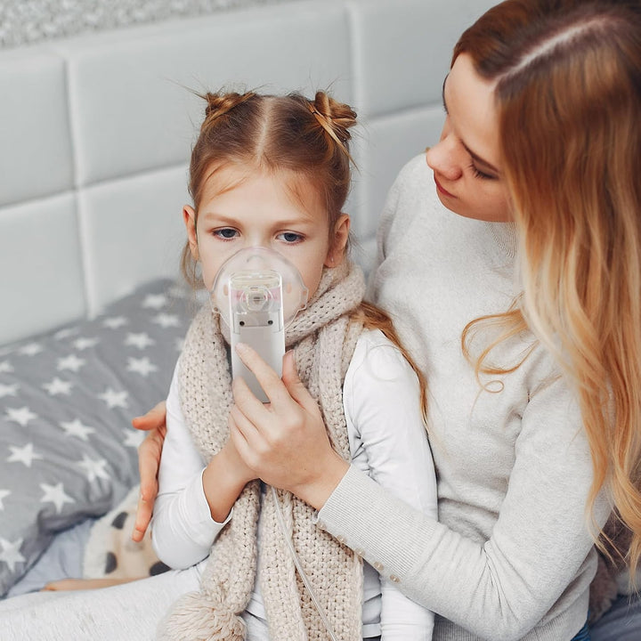 Nebuliser Machine for Adults & Kids,Efficient & Quiet Portable Nebuliser Handled Nebulizer for Home & Travel