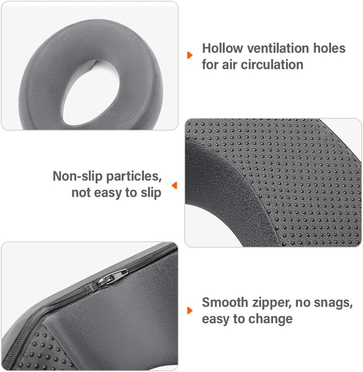 Face down Pillow, Massage Face Pillow, Face Cushion for Massage Table, Ergonomic Prone Cushion, Memory Foam M-Shaped, Massage Table Headrest for Bed, Beauty Pillow for Spa, Salons, Massage