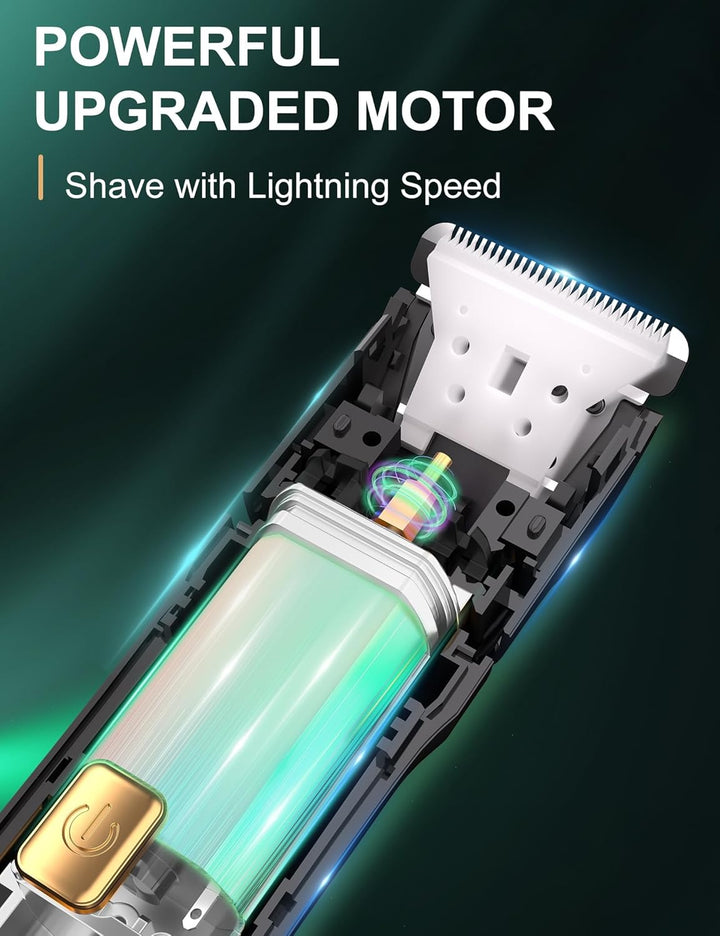 Manscape Body Trimmer Men 3 in 1, Pubic & Ball Trimmer Man IPX7 Waterproof, Rechargeable Body Shavers for Men with 2 Combs, Painless Nose Hairs Trimmer for Man,Wet & Dry