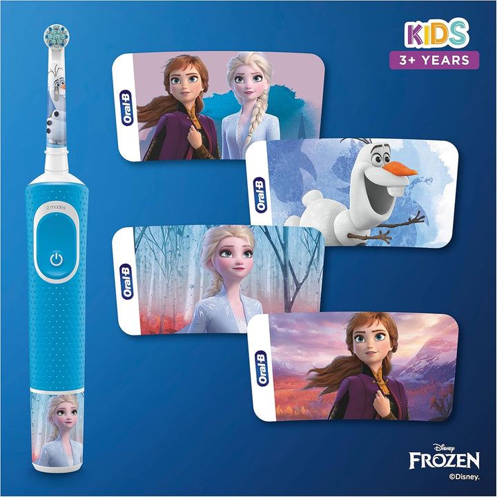 Stages Power Kids Electric Toothbrush Featuring Frozen Characters, 1 Handle, 1 Brush Head, UK 2 Pin Plug