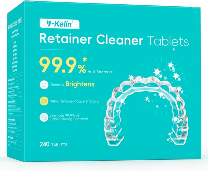 Retainer Cleaner,Retainer Cleansing Tablets, Denture Cleaning Tablet, Retainer,Dentures,Mouth Guard Cleaner 12 Tablets